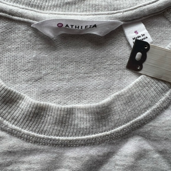 ❤️ATHLETA CRISS CROSS MODAL SWEATSHIRT DRESS/TUNIC TOP-S-GREY MINI STRIPE❤️ - Picture 11 of 14